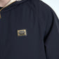 Dark Blue Hooded Wool Full Zip Men Jacket