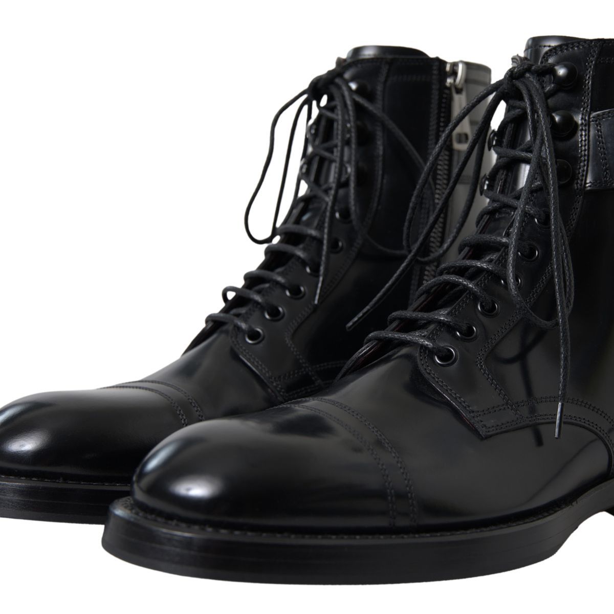 Elegant Black Leather Formal Boots