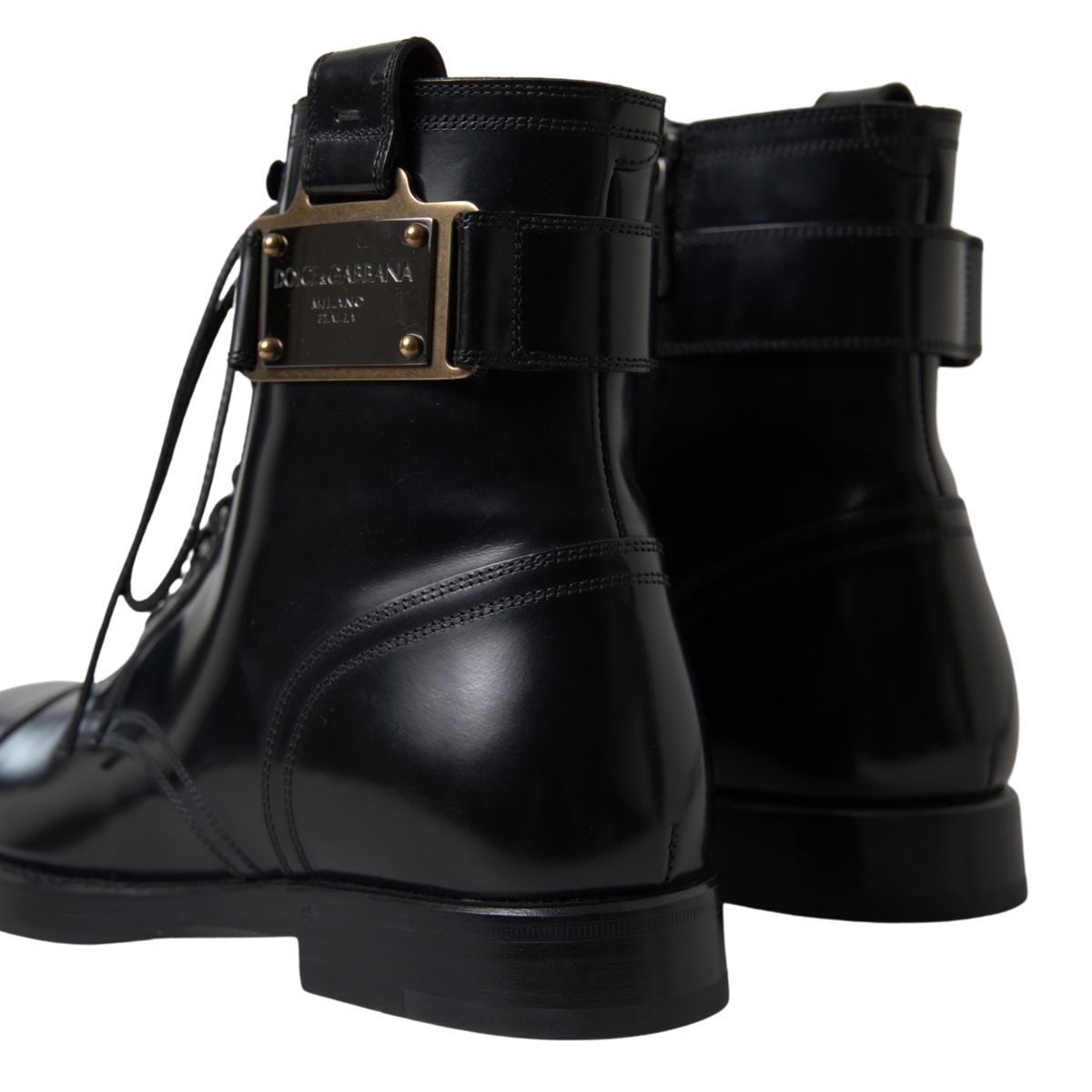 Elegant Black Leather Formal Boots