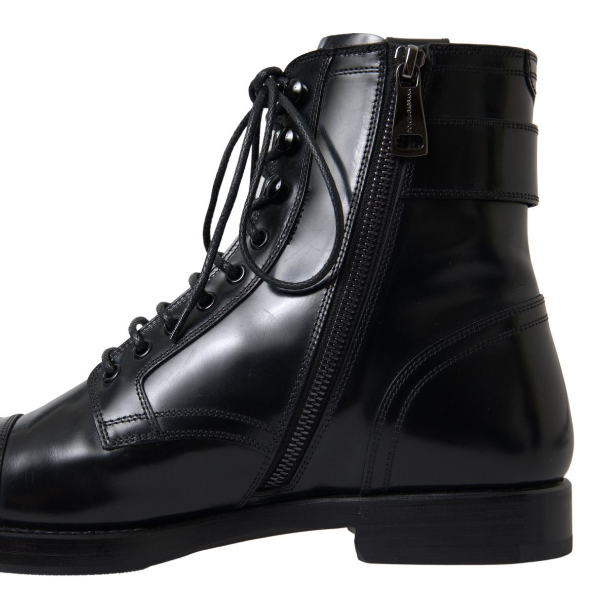 Elegant Black Leather Formal Boots