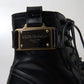 Elegant Black Leather Formal Boots