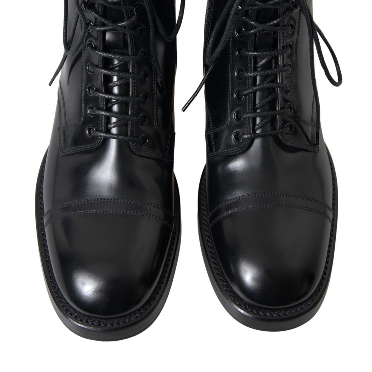 Elegant Black Leather Formal Boots