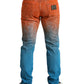 Multicolor Ombre Cotton Slim Fit Denim Jeans