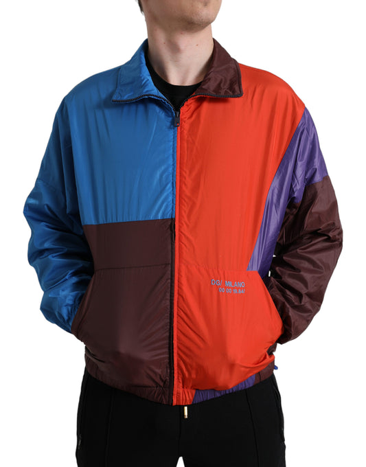 Multicolor Color Windbreaker Jacket