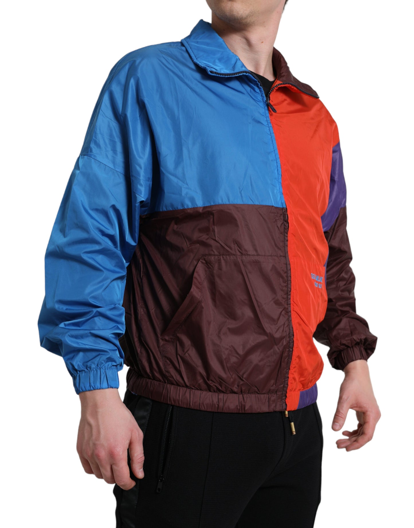 Multicolor Color Windbreaker Jacket