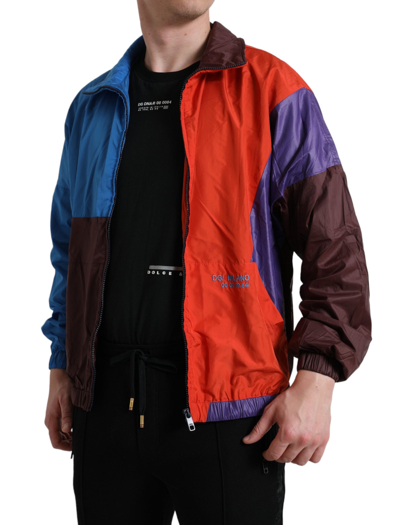 Multicolor Color Windbreaker Jacket