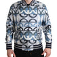 Multicolor Logo Print Bomber Blouson Jacket