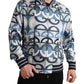 Multicolor Logo Print Bomber Blouson Jacket
