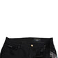 Black Cotton Stretch Skinny Denim Jeans