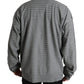 Gray Crewneck Pullover Silk Top Sweater