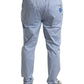 Light Blue Cotton Stretch Jogger Pants