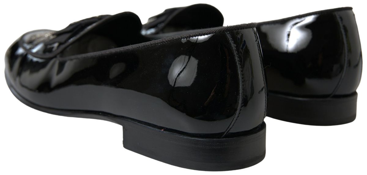 Elegant Black Patent Leather Loafers