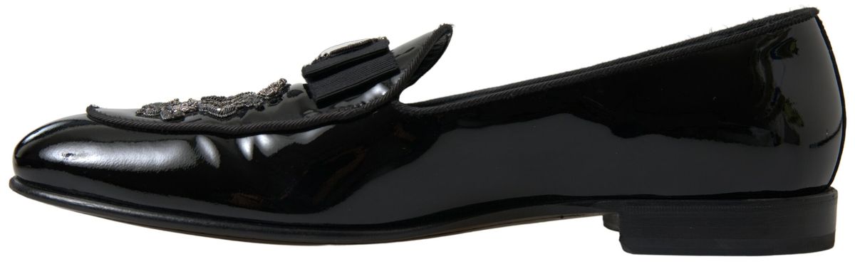 Elegant Black Patent Leather Loafers