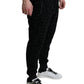 Black Leopard Cotton Slim Fit Jogger Pants