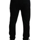 Black DG Logo Skinny Jogger Sweatpants Pants