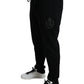 Black DG Logo Skinny Jogger Sweatpants Pants