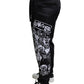 Black Sacred Heart LOVE Print Jogger Pants