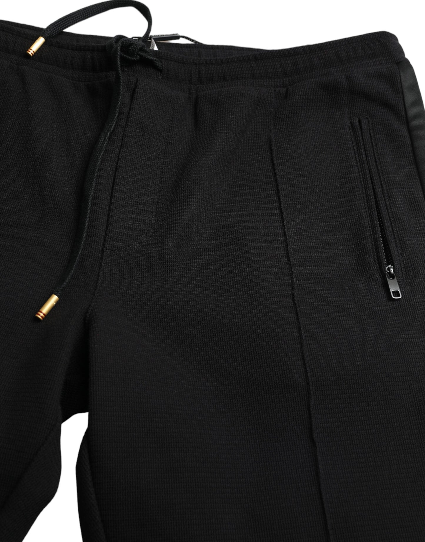 Black Cotton Skinny Jogger Sweatpants Pants