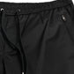 Black Cotton Blend Skinny Jogger Pants