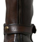 Brown Leather Midcalf Mens Boots