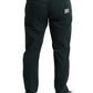Green Cotton Stretch Skinny Men Denim Jeans