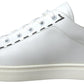 Chic White and Beige Casual Sneakers