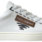 Chic White and Beige Casual Sneakers