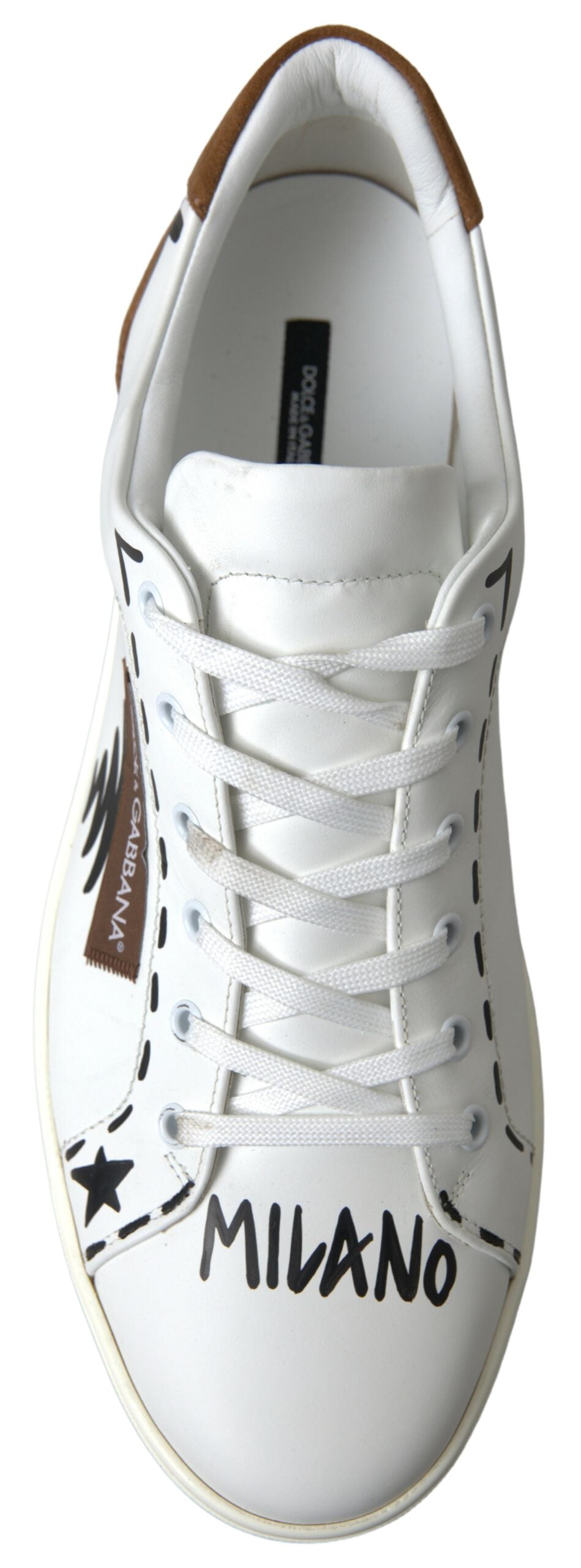 Chic White and Beige Casual Sneakers