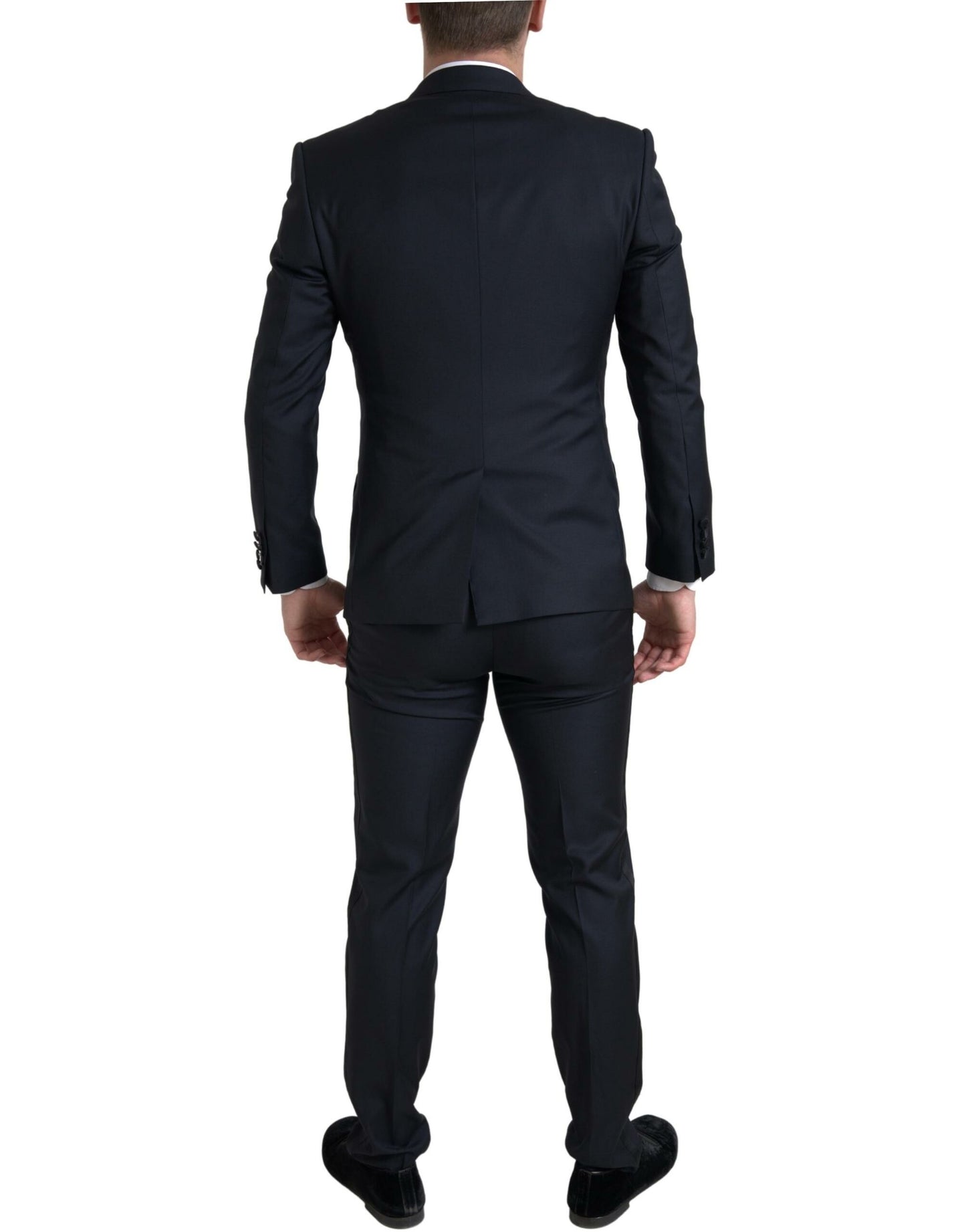 Elegant Slim Fit Black Three-Piece Suit