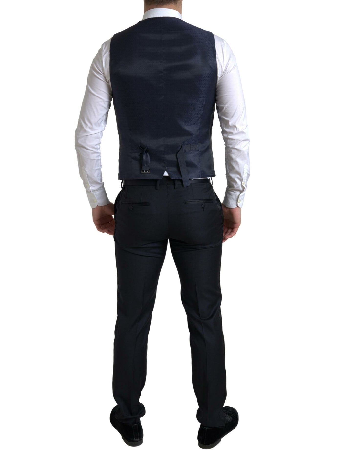 Elegant Slim Fit Black Three-Piece Suit