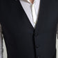Elegant Slim Fit Black Three-Piece Suit