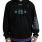 Black Logo Print Hooded Sweatshirt Sweater