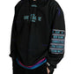 Black Logo Print Hooded Sweatshirt Sweater