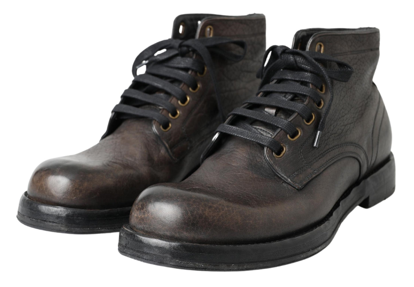 Elegant Leather Lace-Up Boots for Men