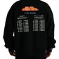 Black Logo Print Crew Neck Pullover Sweater