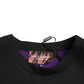 Black Embroidered Crewneck Pullover Sweater