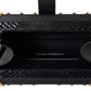 Black Snakeskin Leather Gold HEART Studs Box Shoulder Clutch Bag