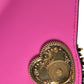 Pink Exotic Leather DEVOTION HEART Top Handle Shoulder Bag