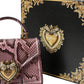 Pink Exotic Leather DEVOTION HEART Top Handle Shoulder Bag
