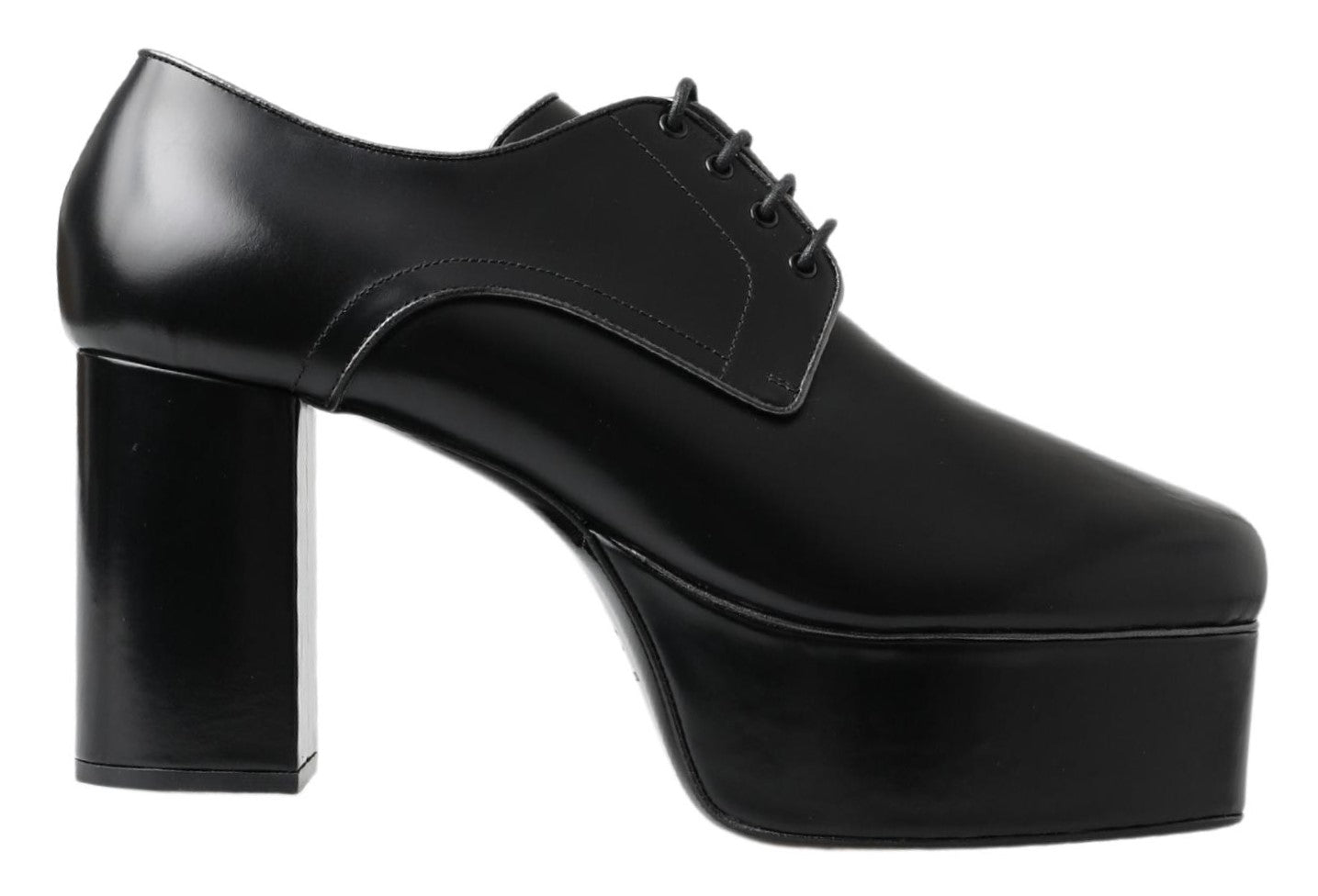 Elegant Black Leather Derby Dress Shoes