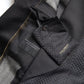 Elegant Black Silk Blend Slim Fit Suit