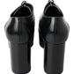 Elegant Black Leather Derby Dress Shoes