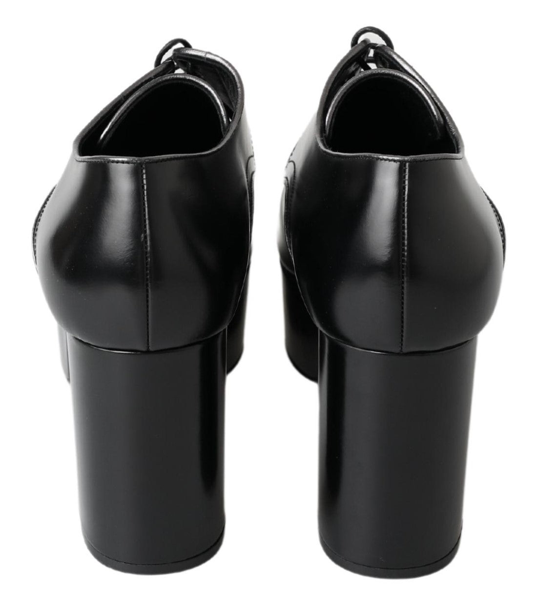 Elegant Black Leather Derby Dress Shoes