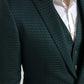Emerald Elegance Slim Fit 3-Piece Suit