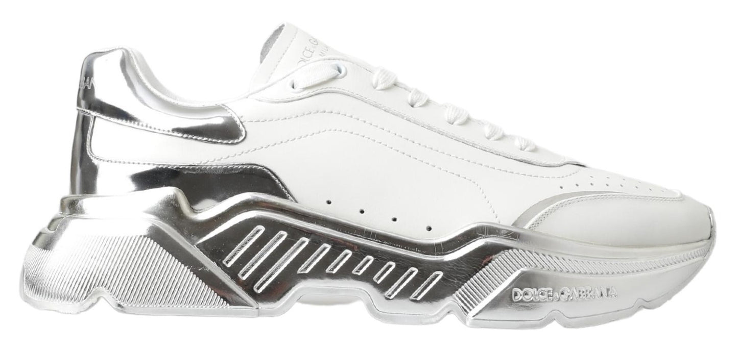 White Leather Sports DAYMASTER Sneakers Shoes