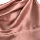 Pink Silk Spaghetti Straps Long Gown Dress