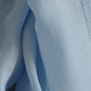 Blue Long Sleeves Ascot Collar Blouse Top