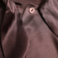 Brown Silk Ascot Collar Long Sleeve Blouse Top