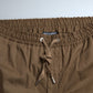 Elegant Brown Silk Blend Taormina Suit