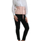 Pink Silk Stretch Belt Waist Strap Corset Top